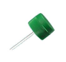 Flip-top with a pipe